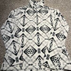 Eddie Bauer Women’s Aztec Pattern Fleece Size Medium